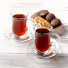 Small Traditional Tea Glasses with Handle, Set of 12 - CRYSTALIA GLASS